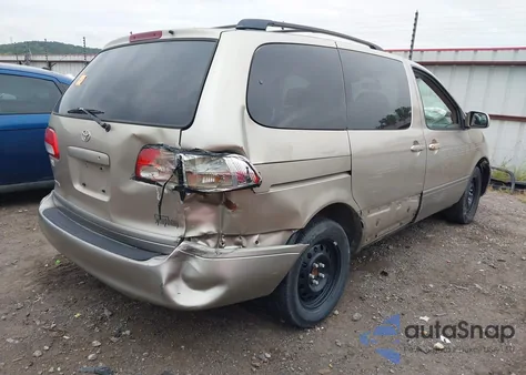2002 Toyota Sienna Le z USA, uszkodzony, nr VIN 4T3ZF13C22U440155